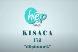 düşünmek fiili